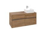 Villeroy und Boch Collaro Waschtischunterschrank C04300RH 120x54,8x50cm, Waschtisch rechts, Kansas Oak