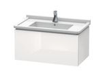 Duravit L-Cube Waschtisch-Unterschrank LC616502222 82 x 46,9 cm, weiß hochglanz, 1 Auszug, wandhängend