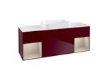Villeroy und Boch Finion Waschtischunterschrank G741HHHB 160x60,3x50,1cm, Regale sand matt lacquer, Peony Matt