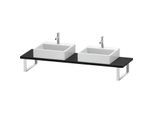 Duravit L-Cube Konsole LC105C01616 Stärke 3 cm, Eiche schwarz, für Aufsatzbecken, variabel
