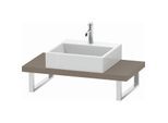 Duravit L-Cube Konsole LC100C07575 Stärke 4.5 cm, leinen, für Aufsatzbecken, variabel