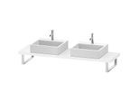 Duravit L-Cube Konsole LC101C08585 Stärke 4.5 cm, weiß hochglanz, für Aufsatzbecken, variabel