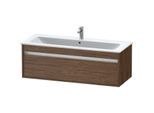 Duravit Ketho Waschtisch-Unterschrank KT642102121 120 x 47,5 cm, nussbaum dunkel, 1 Auszug, wandhängend