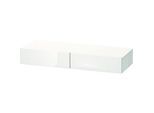 Duravit DuraStyle Schubkastenablage DS827100718 120 x 44 cm, 2 Schubkästen, betongrau/weiß matt, mit Konsolenträger