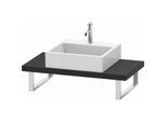 Duravit L-Cube Konsole LC100C08080 Stärke 4.5 cm, graphit supermatt, für Aufsatzbecken, variabel
