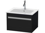 Duravit Ketho Waschtisch-Unterschrank KT641801616 60 x 47,5 cm, Eiche schwarz, 1 Auszug, wandhängend