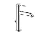 Keuco IXMO Soft Waschtischarmatur 59501012001 Ausladung 129mm, mit Ablaufgarnitur, Rosette rund, verchromt