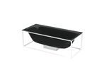 Bette BetteLux Shape Freistehbadewanne 3452-056 180x80x45cm, schwarz, schwarz