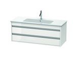 Duravit Ketho Waschtisch-Unterschrank KT643102222 120 x 47,5 cm, weiß hochglanz, 2 Schubkästen, wandhängend