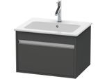 Duravit Ketho Waschtisch-Unterschrank KT641804949 60 x 47,5 cm, graphit matt, 1 Auszug, wandhängend