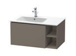 Duravit L-Cube Waschtisch-Unterschrank LC619109090 82x48,1x40cm, 1 Auszug, Becken links, flannel grey seidenmatt