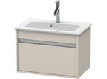 Duravit Ketho Waschtisch-Unterschrank KT642209191 60 x 38,5 cm, Taupe, 1 Auszug, wandhängend
