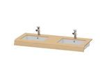 Duravit DuraStyle Waschtisch-Konsole DS829C03030 55x80x10cm, 2 Ausschnitte, Eiche natur