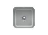 Villeroy und Boch Unterbauspüle 670302SL mit Ablaufgarnitur, Exzenterbetätigung, Befestigungssatz, Stone