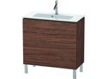 Duravit L-Cube Waschtisch-Unterschrank LC667402121 82 x 39,1 cm, nussbaum dunkel, 2 Auszüge, stehend