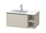 Duravit L-Cube Waschtisch-Unterschrank LC619109191 82x48,1x40cm, 1 Auszug, Becken links, taupe matt