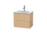 Duravit L-Cube Waschtisch-Unterschrank LC625603030 62 x 39,1 cm, Eiche natur, 2 Schubkästen, wandhängend