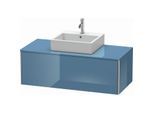 Duravit XSquare Waschtisch-Unterschrank XS490204747 120x40x54,8cm, 1 Auszug, Stone Blue hochglanz