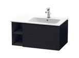 Duravit L-Cube Waschtisch-Unterschrank LC619201616 82x48,1x40cm, 1 Auszug, Becken rechts, Eiche schwarz