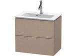 Duravit L-Cube Waschtisch-Unterschrank LC625607575 62 x 39,1 cm, leinen, 2 Schubkästen, wandhängend