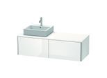 Duravit XSquare Waschtisch-Unterschrank XS4903L2222 140x40x54,8cm, 2 Auszüge, links, weiß hochglanz