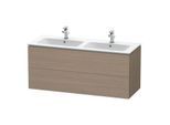 Duravit L-Cube Waschtisch-Unterschrank LC625803535 129x48,1x55cm, 2 Schubkästen, wandhängend, Eiche terra
