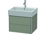 Duravit XSquare Waschtisch-Unterschrank XS419309292 58,4x39,7x46cm, 2 Schubkästen, Steingrau seidenmatt