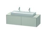 Duravit XSquare Waschtisch-Unterschrank XS4905M0707 140x40x54,8cm, 2 Auszüge, Betongrau matt