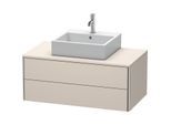 Duravit XSquare Waschtisch-Unterschrank XS491109191 100x40x54,8cm, 2 Schubkästen, Taupe