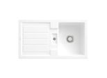 Villeroy & Boch Flavia Einbauspüle 330501R1 mit Ablaufgarnitur und Handbetätigung, weiß