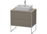 Duravit XSquare Waschtisch-Unterschrank XS492009090 80x53,8x54,8cm, 2 Auszüge, Flannel Grey seidenmatt