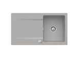 Villeroy & Boch Siluet Einbauspüle 333502KD mit Ablaufgarnitur und Exzenterbetätigung, Fossil