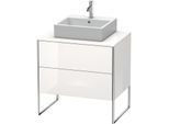 Duravit XSquare Waschtisch-Unterschrank XS492002222 80x53,8x54,8cm, 2 Auszüge, weiß hochglanz
