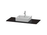 Duravit XSquare Konsole XS060F04040 120x55cm, mit 1 Ausschnitt, schwarz hochglanz