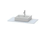 Duravit XSquare Konsole XS060E09797 100x55cm, mit 1 Ausschnitt, Lichtblau seidenmatt