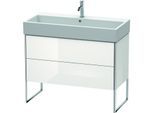 Duravit XSquare Waschtisch-Unterschrank XS447608585 98,4x49,1x46cm, 2 Auszüge, weiß hochglanz