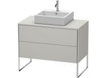 Duravit XSquare Waschtisch-Unterschrank XS492100707 100x53,8x54,8cm, 2 Auszüge, Betongrau matt