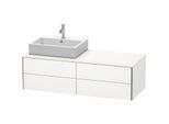Duravit XSquare Waschtisch-Unterschrank XS4913L3636 140x40x54,8cm, 4 Schubkästen, links, weiß seidenmatt