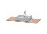 Duravit XSquare Konsole XS060D08686 80x55cm, mit 1 Ausschnitt, cappuccino hochglanz
