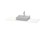 Duravit XSquare Konsole XS060GM8585 140x55cm, mit 1 Ausschnitt, mittig, weiß hochglanz