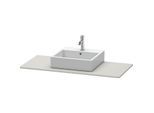 Duravit XSquare Konsole XS060F00707 120x55cm, mit 1 Ausschnitt, Betongrau matt