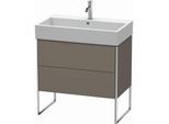 Duravit XSquare Waschtisch-Unterschrank XS447509090 78,4x49,1x46cm, 2 Auszüge, Flannel Grey seidenmatt