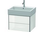 Duravit XSquare Waschtisch-Unterschrank XS419308585 58,4x39,7x46cm, 2 Schubkästen, weiß hochglanz