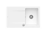 Villeroy & Boch Siluet Einbauspüle 333402R1 mit Ablaufgarnitur und Exzenterbetätigung, weiß
