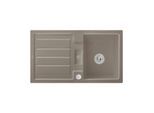 Villeroy & Boch Flavia Einbauspüle 330502TR mit Ablaufgarnitur und Exzenterbetätigung, Timber