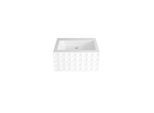 Bette Loft Wand-Waschtisch A230-056SWV4A 81,5x51x10cm, 4-reihig, ohne Hahnloch, schwarz glänzend
