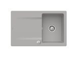 Villeroy & Boch Siluet Einbauspüle 333402KD mit Ablaufgarnitur und Exzenterbetätigung, Fossil