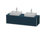 Duravit XSquare Waschtisch-Unterschrank XS4917B9898 160x40x54,8cm, 4 Schubkästen, beidseitig, Nachtblau seidenmatt