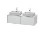 Duravit XSquare Waschtisch-Unterschrank XS4906B3636 140x40x58,4cm, 2 Auszüge, beidseitig, weiß seidenmatt