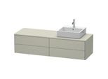 Duravit XSquare Waschtisch-Unterschrank XS4914R6060 160x40x54,8cm, 4 Schubkästen, rechts, Taupe seidenmatt